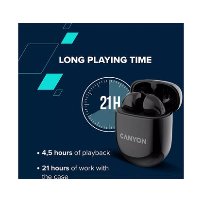 Canyon TWS Headset TWS-6 black CNS-TWS6B
