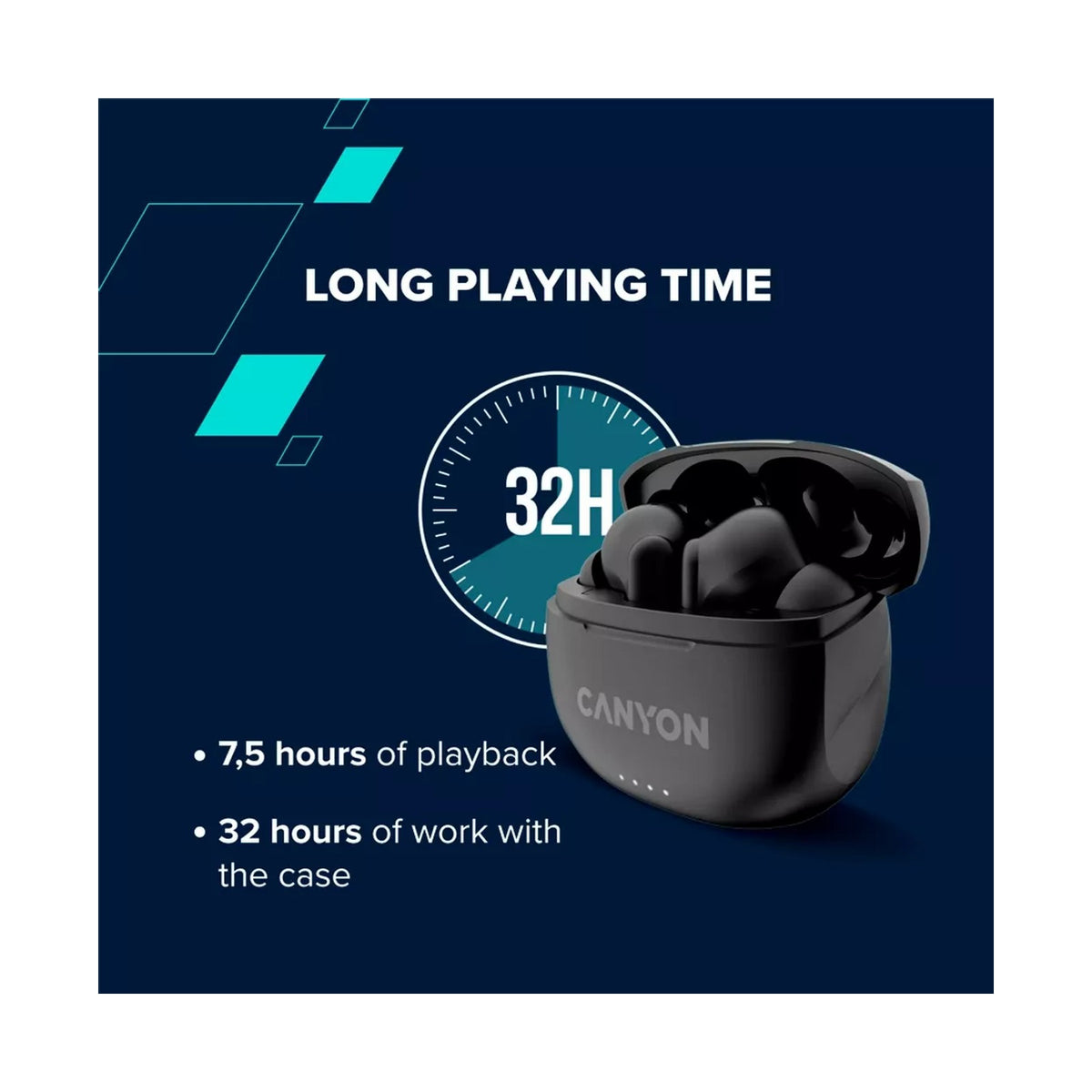 Canyon TWS Headset TWS-8 black CNS-TWS8B