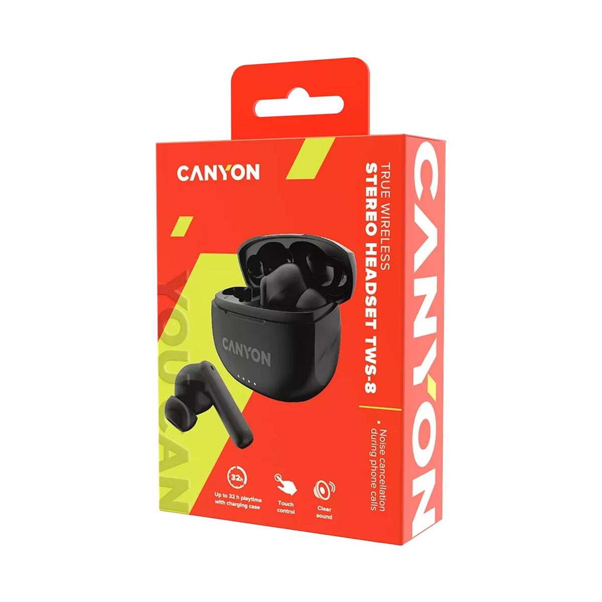 Canyon TWS Headset TWS-8 black CNS-TWS8B
