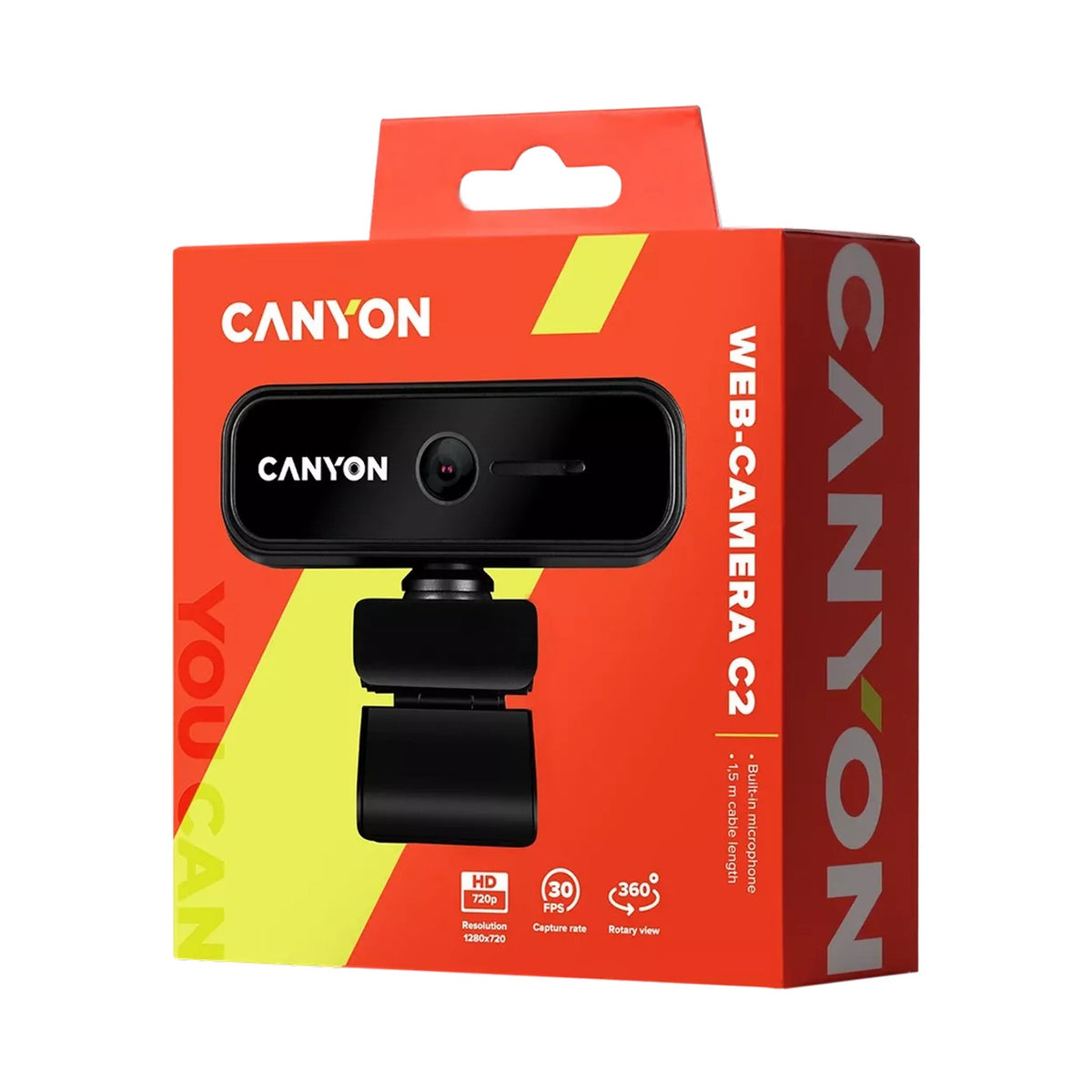 Canyon Webcam C2 HD 720P Black CNE-HWC2