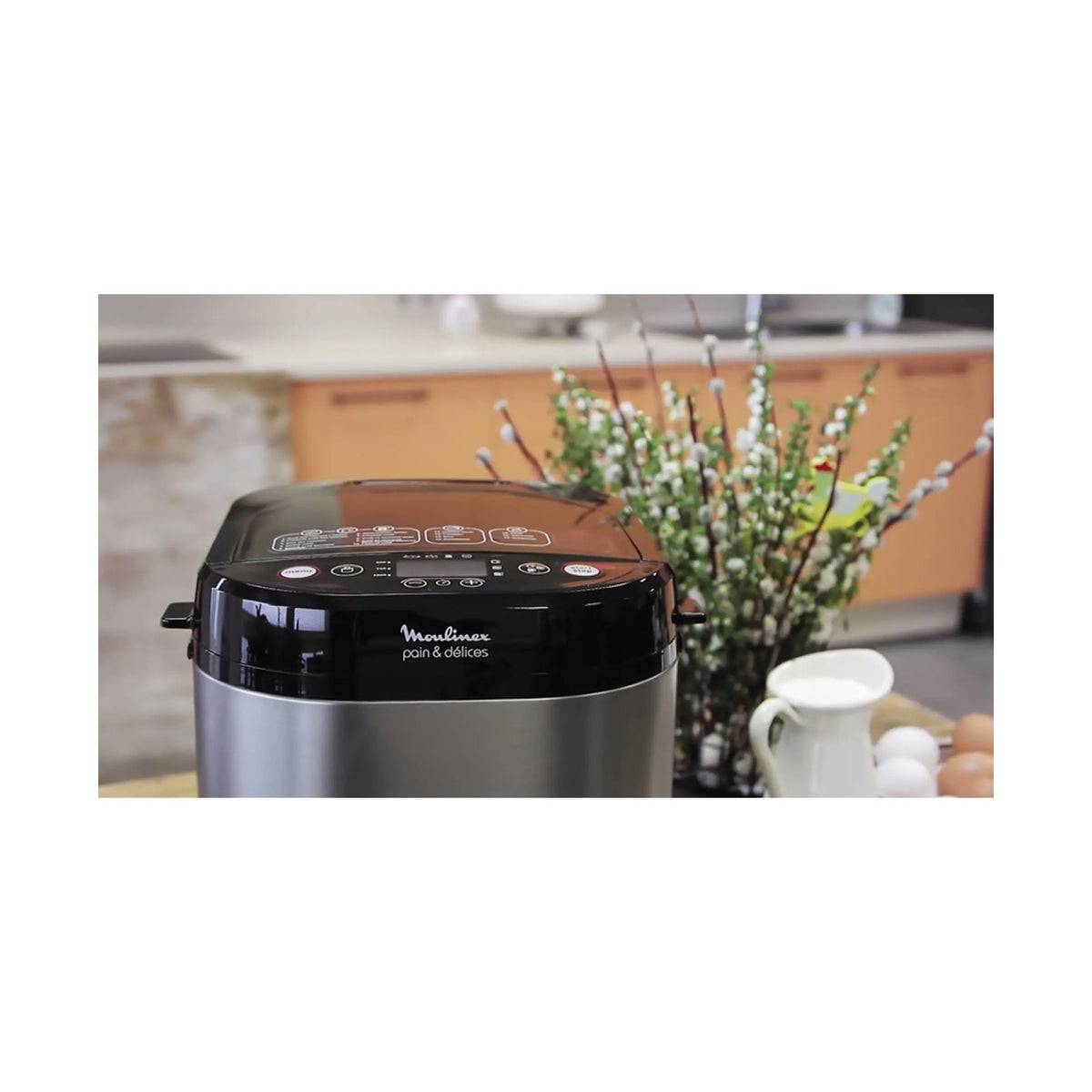 Moulinex 1 Kg S/Steel Breadmaker - 20 Programs OW240E30