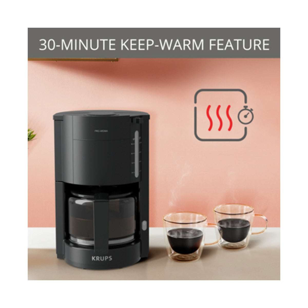 Krups Coffee Maker Pro Aroma Filter Coffee F3090810