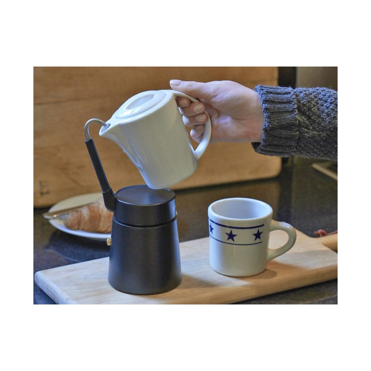 Aerolatte Caffe Porcellana Black CP-2-BK