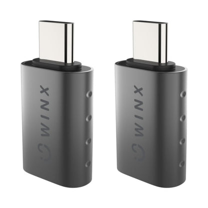 WINX LINK Simple Type-C to USB Adapter Dual Pack WX-AD103