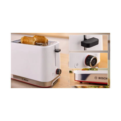 Bosch 2-slice Compact toaster White TAT4M221