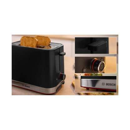 Bosch 2-slice Compact toaster Black TAT4M223