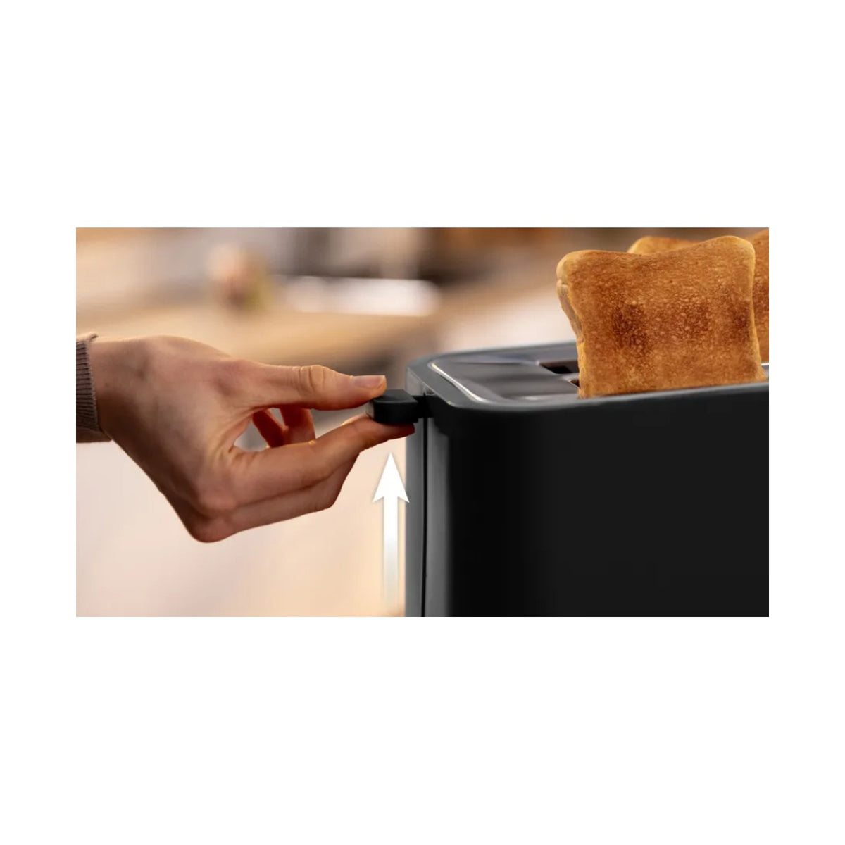 Bosch 2-slice Compact toaster Black TAT4M223
