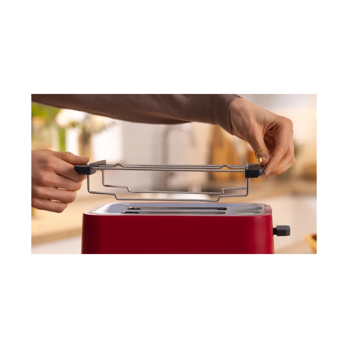 Bosch 2-slice Compact toaster Red TAT4M224