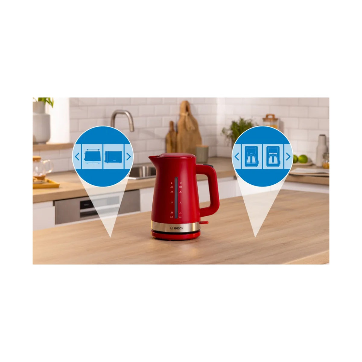 Bosch 1.7L Kettle Red TWK4M224