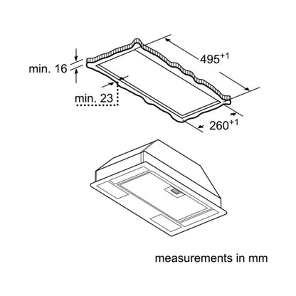 Siemens iQ100 60cm canopy extractor LB53NAA30