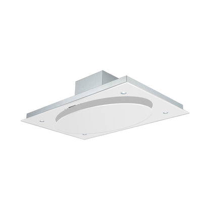 Falco 110CM Ceiling Extractor White Glass FAL-100-38WH