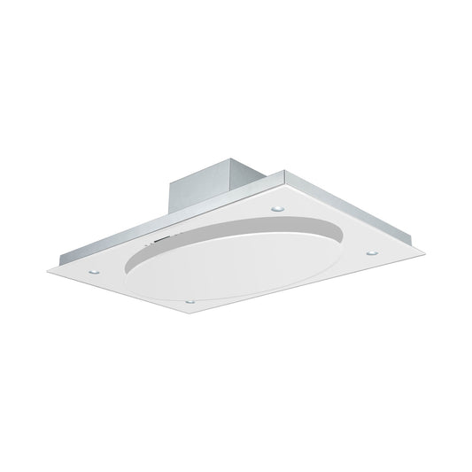 Falco 110CM Ceiling Extractor White Glass FAL-100-38WH