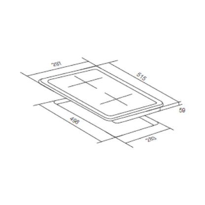 Falco 30CM Gas Hob S/Steel FAL-SSGH-30