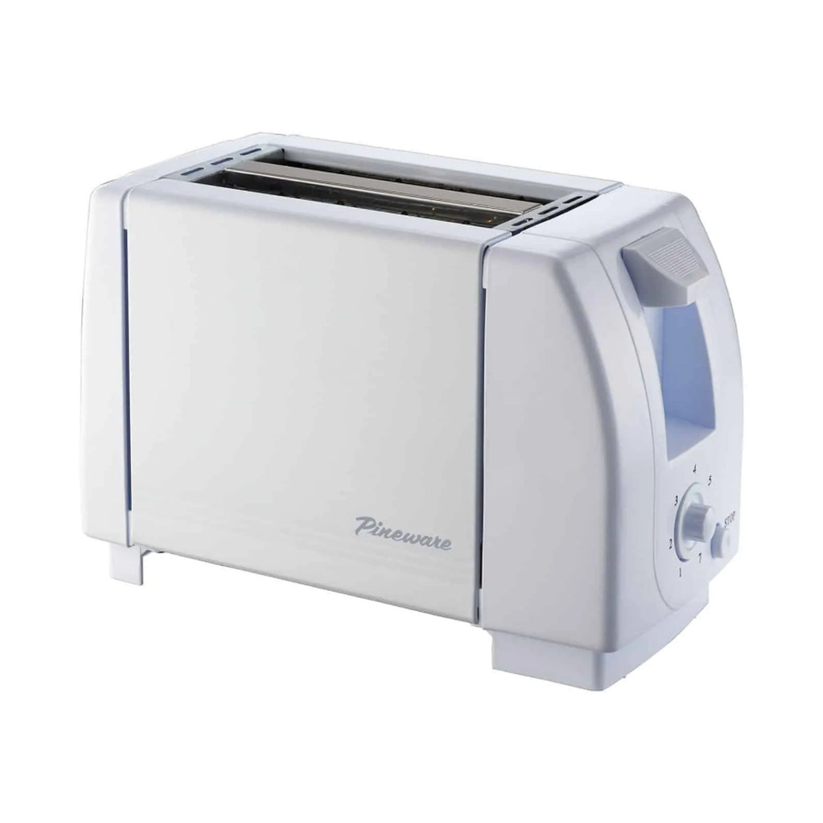 Pineware White 2 Slice Toaster PET201