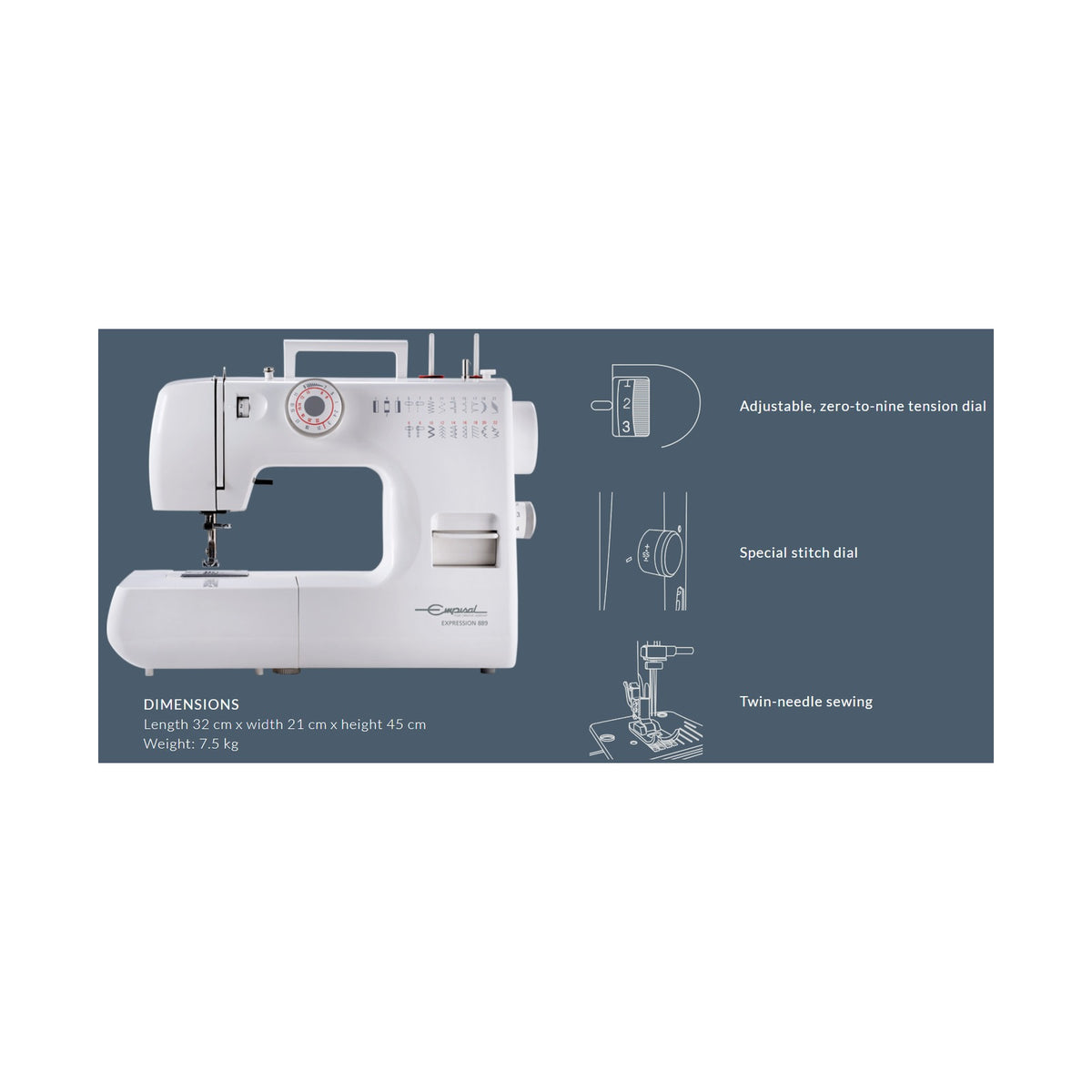 Empisal Sewing Machine Expression 889 