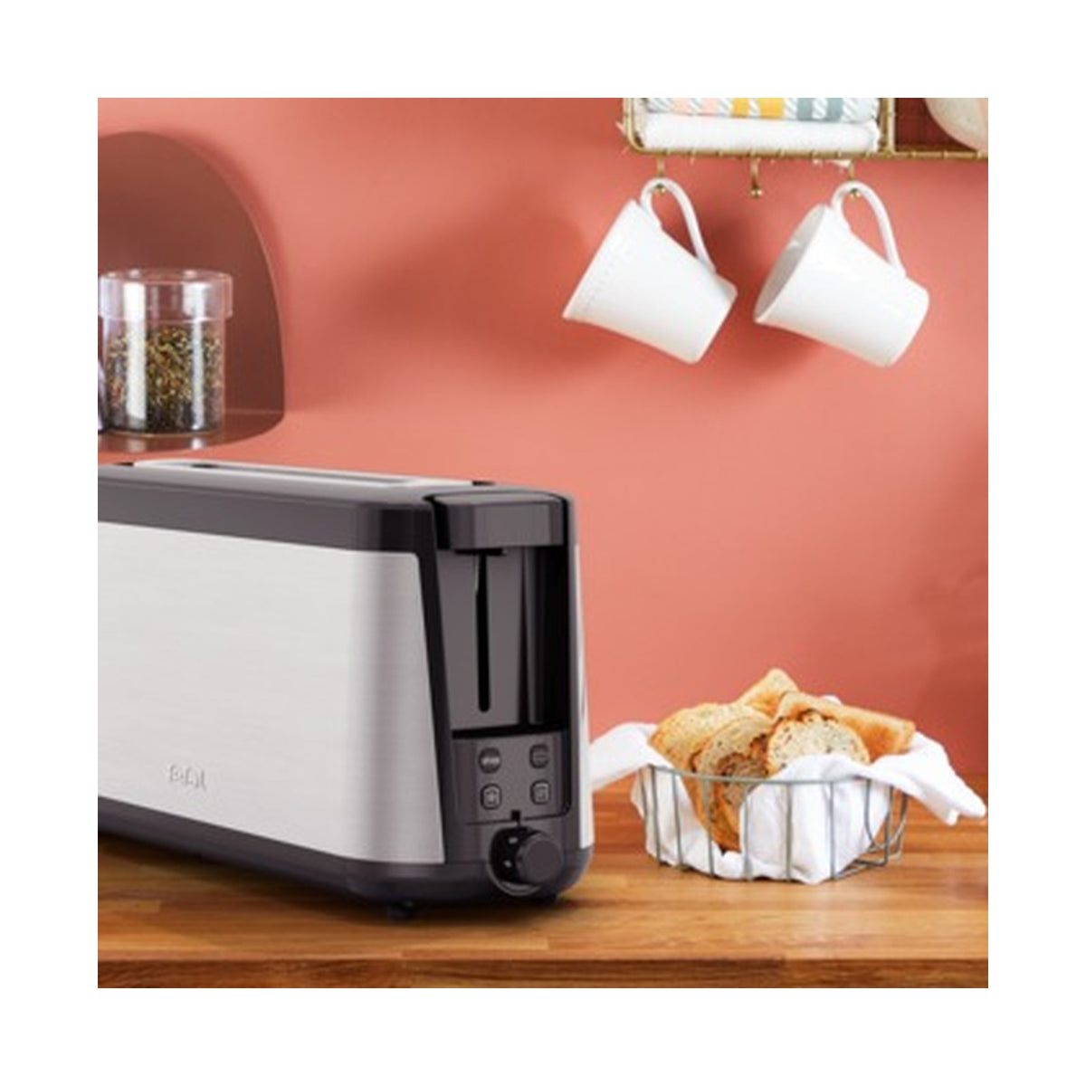 Tefal Element 2 slice toaster with bun warmer TL430811
