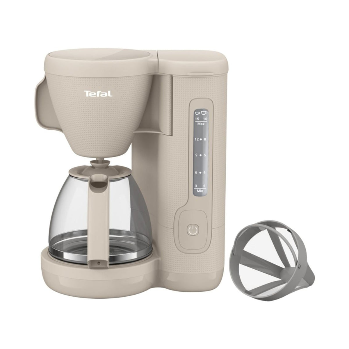 Tefal Morning 10/15 Cup Filter Coffee Maker (Beige) CM2M1B27