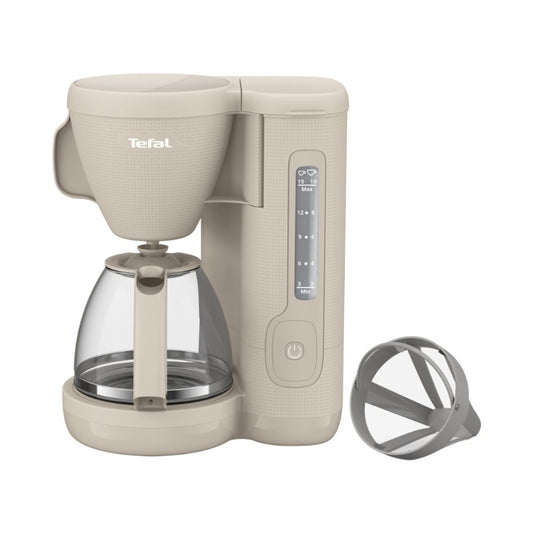 Tefal Morning 10/15 Cup Filter Coffee Maker (Beige) CM2M1B27