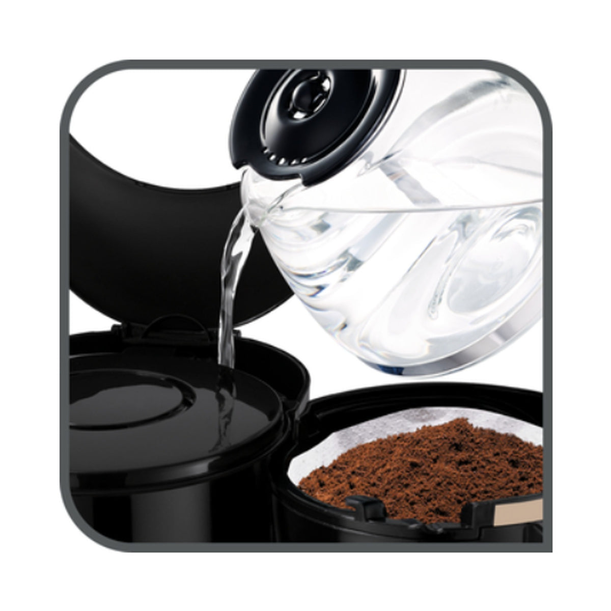 Tefal Subito 4 Gran Perfecta 10/15 Cup Filter Coffee Maker CM442827