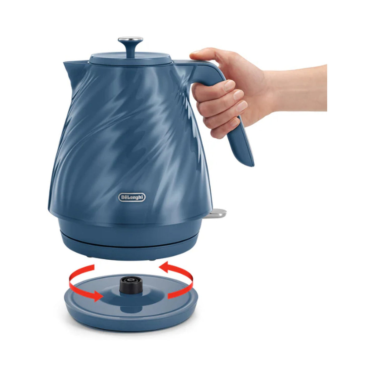 DeLonghi Ballerina Seta : 1.7L Electric Kettle - Silk Blue KBDS3001.BL