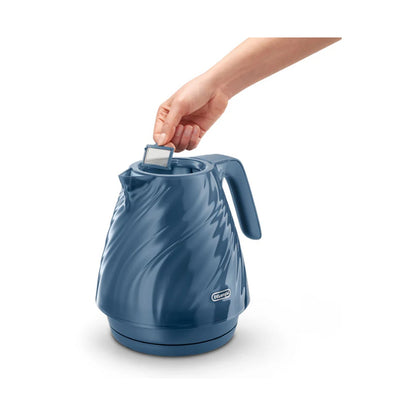 DeLonghi Ballerina Seta : 1.7L Electric Kettle - Silk Blue KBDS3001.BL