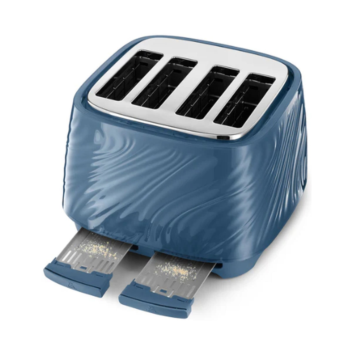 DeLonghi Ballerina Seta : 4 Slice Toaster - Silk Blue CTDS4003.BL