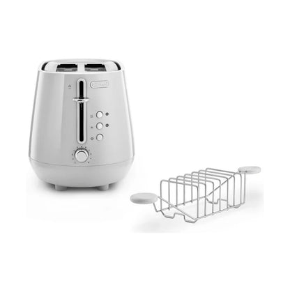 DeLonghi Eclettica 2 Slice Electric Toaster: White CTY2103.W