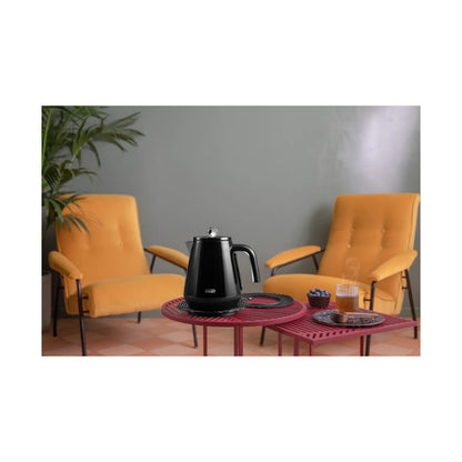 DeLonghi Eclettica Electric Kettle: Black KBY2001.BK 1.7L