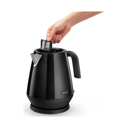DeLonghi Eclettica Electric Kettle: Black KBY2001.BK 1.7L