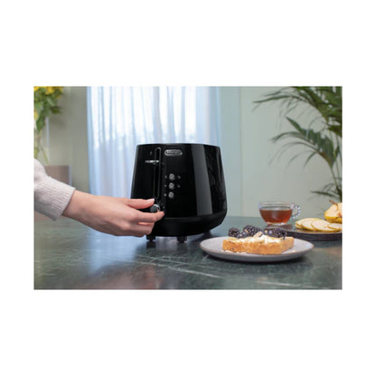DeLonghi Eclettica 2 Slice Electric Toaster: Black CTY2103.BK