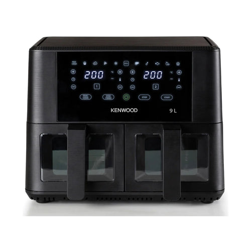 Kenwood Air Fryer 4.5L + 4.5L = 9L Dual Basket - With Window HFG95.000BK