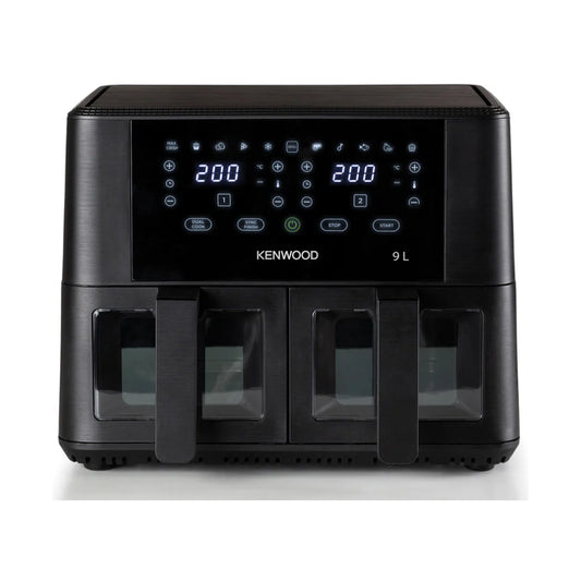 Kenwood Air Fryer 4.5L + 4.5L = 9L Dual Basket - With Window HFG95.000BK
