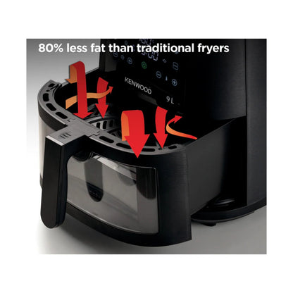 Kenwood Air Fryer 9L Single Basket - With Window HFG92.000BK