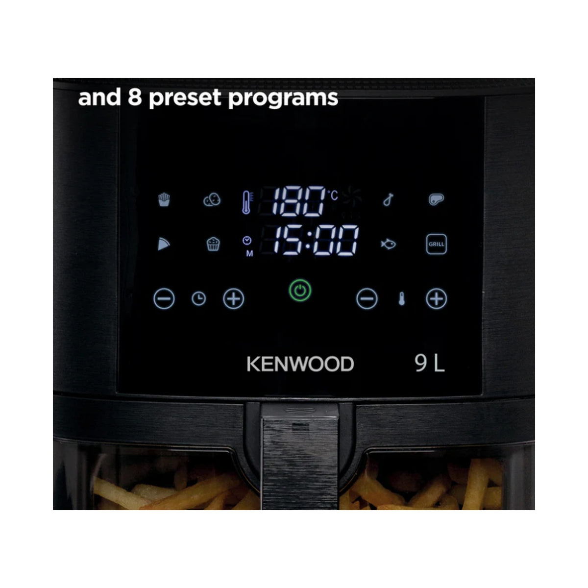 Kenwood Air Fryer 9L Single Basket - With Window HFG92.000BK