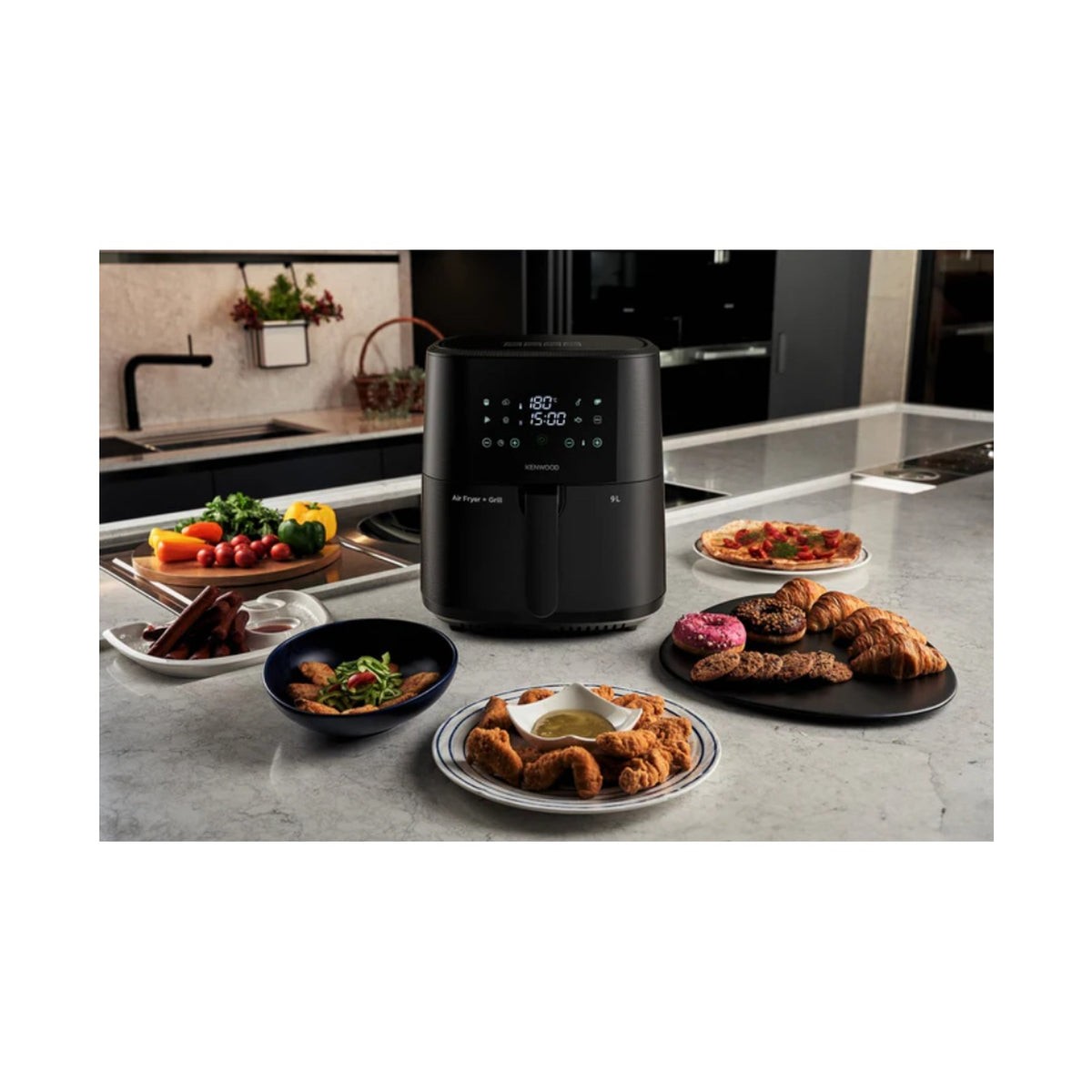 Kenwood Air Fryer 9L Single Basket - Without Window HFP92.000BK