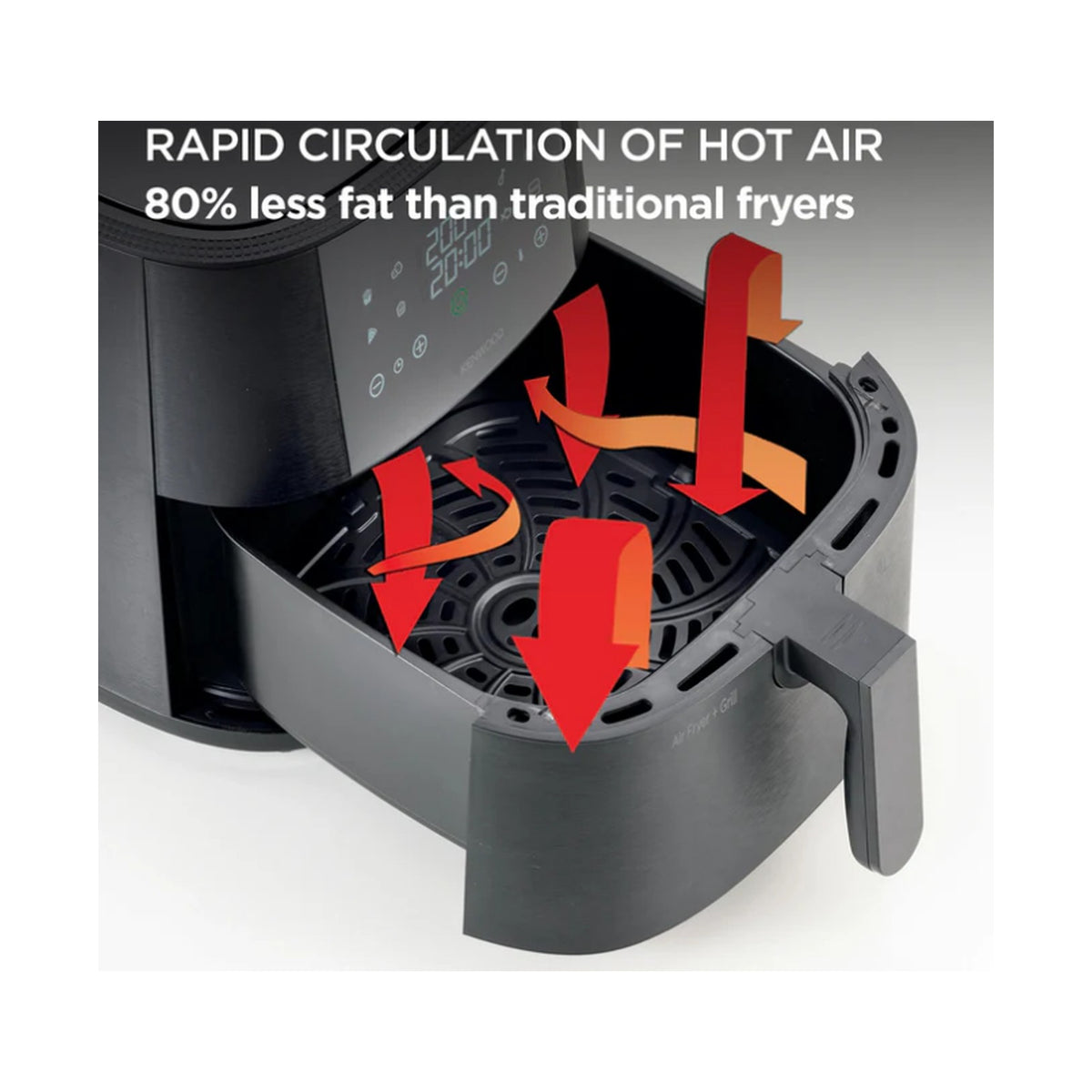 Kenwood Air Fryer 9L Single Basket - Without Window HFP92.000BK