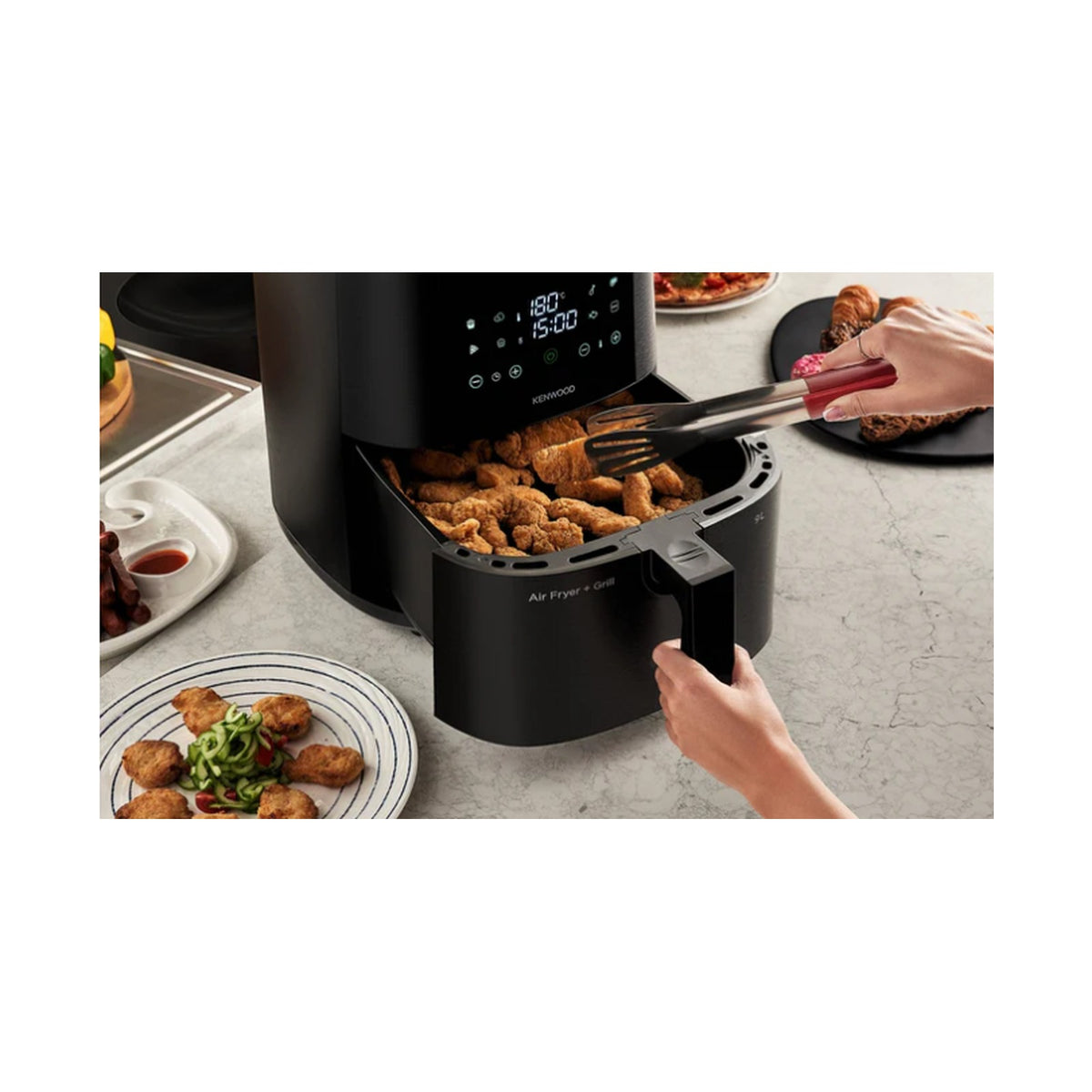 Kenwood Air Fryer 9L Single Basket - Without Window HFP92.000BK
