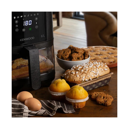 Kenwood Air Fryer 6L Single Basket - With Window HFG60.000BK