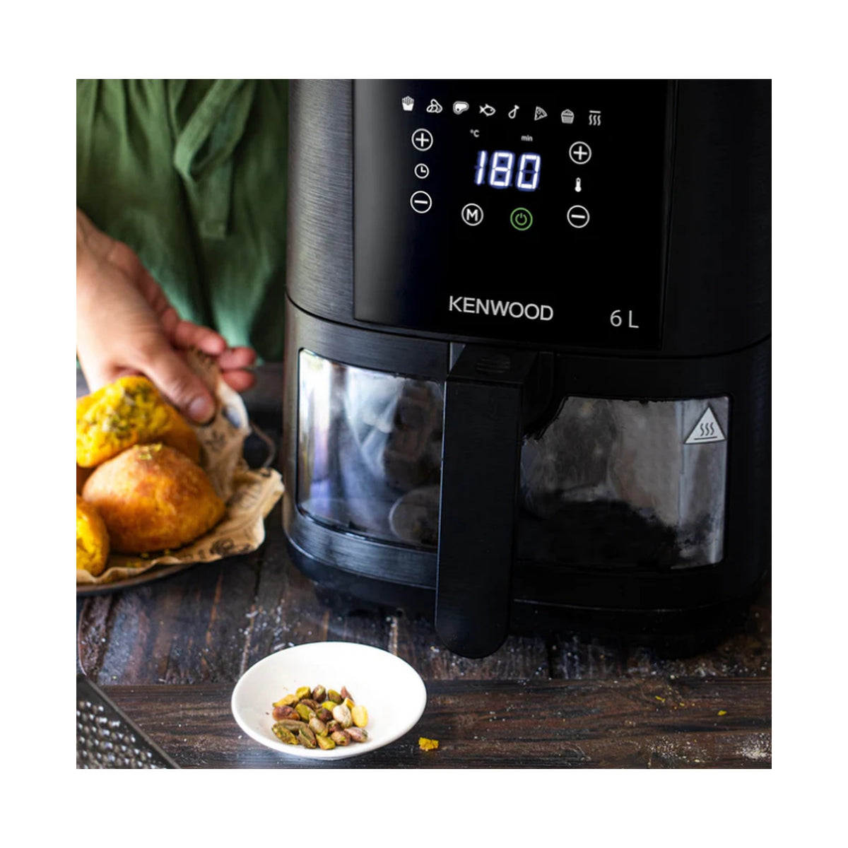 Kenwood Air Fryer 6L Single Basket - With Window HFG60.000BK