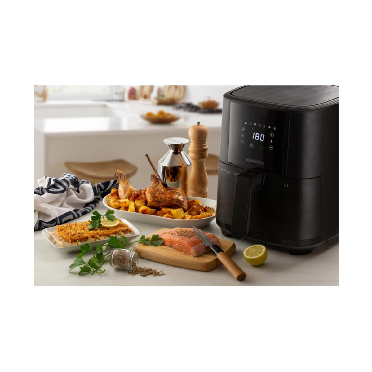 Kenwood Air Fryer 6L Single Basket HFP60.000BK