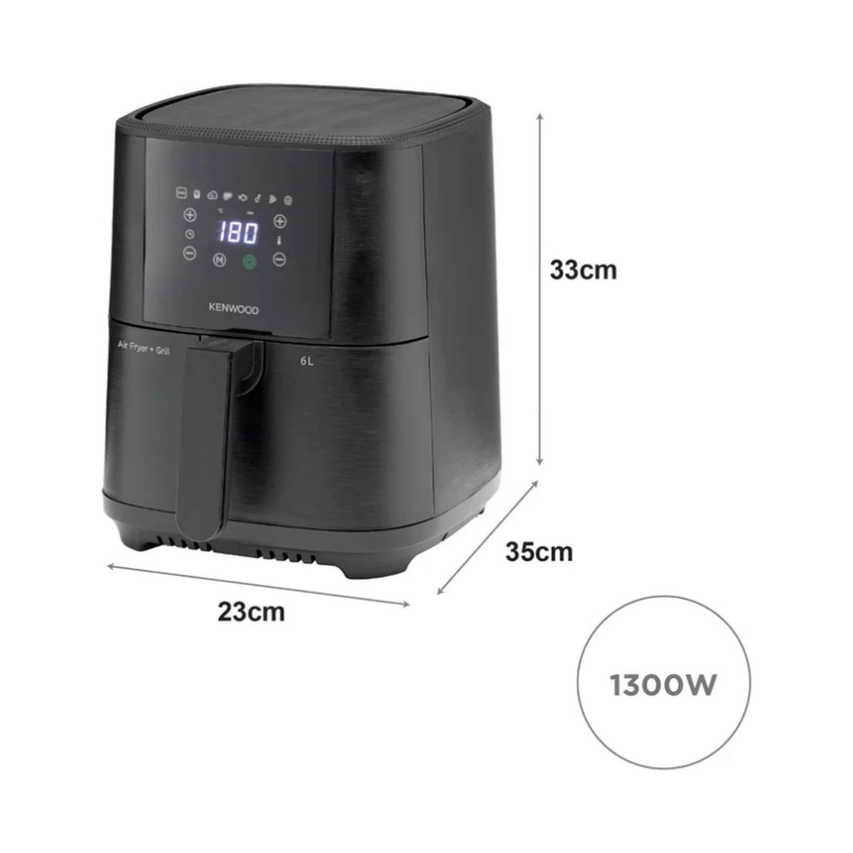 Kenwood Air Fryer 6L Single Basket HFP60.000BK