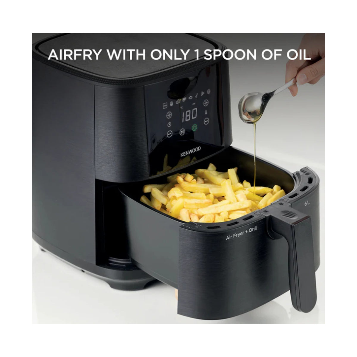 Kenwood Air Fryer 6L Single Basket HFP60.000BK