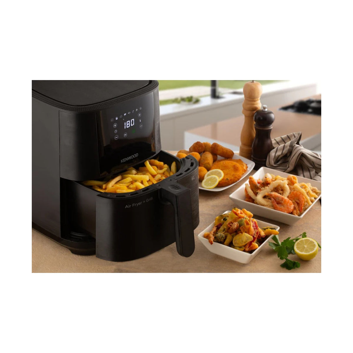 Kenwood Air Fryer 6L Single Basket HFP60.000BK