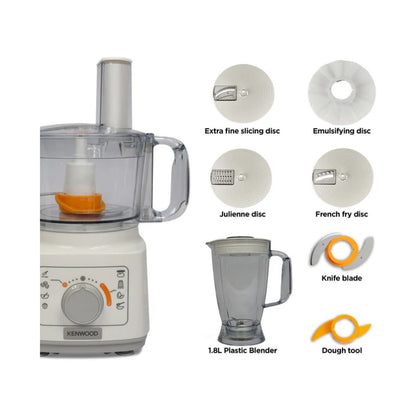 Kenwood Food Processor with Blender - New Graphic panel. FDP03.40WH