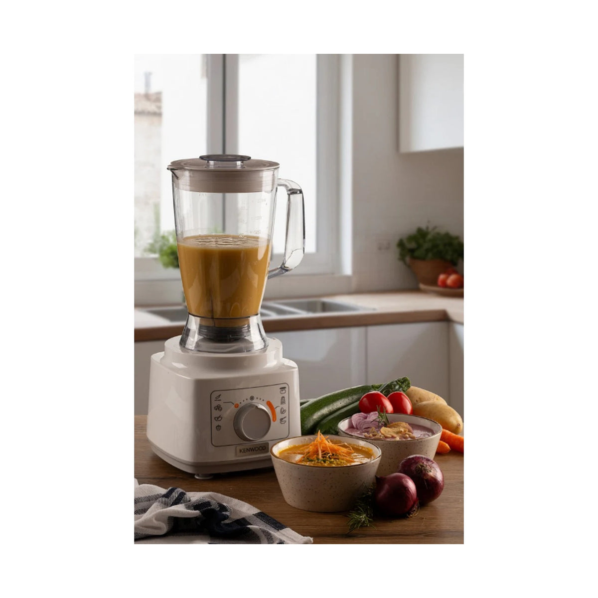 Kenwood Food Processor with Blender - New Graphic panel. FDP03.40WH