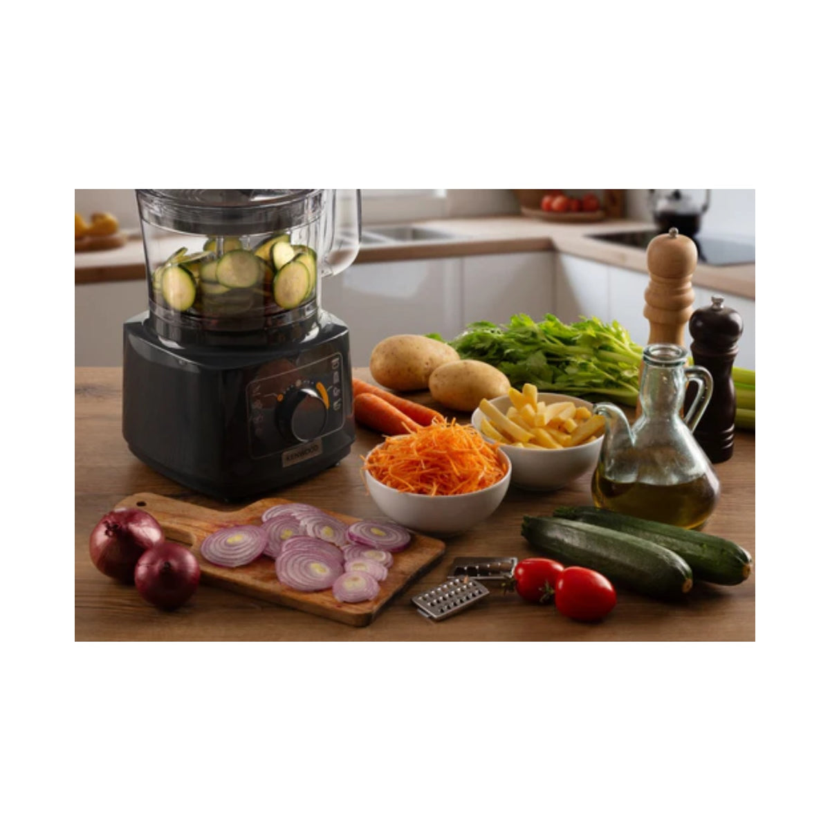 Kenwood Food Processor with Blender - Grey Model FDP03.50GY