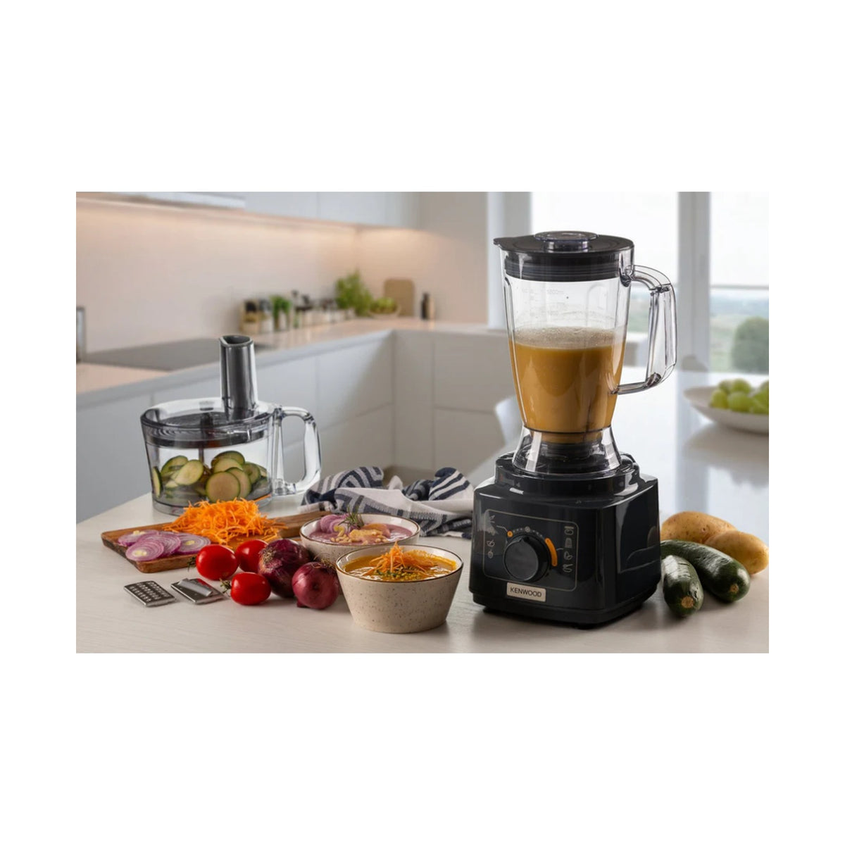 Kenwood Food Processor with Blender - Grey Model FDP03.50GY