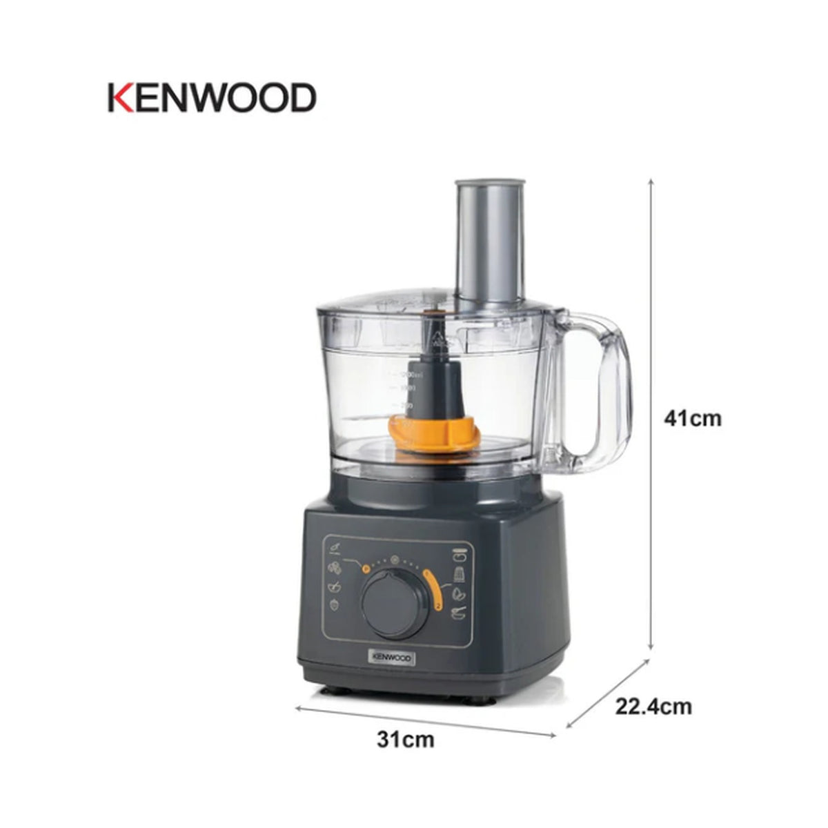 Kenwood Food Processor with Blender - Grey Model FDP03.50GY