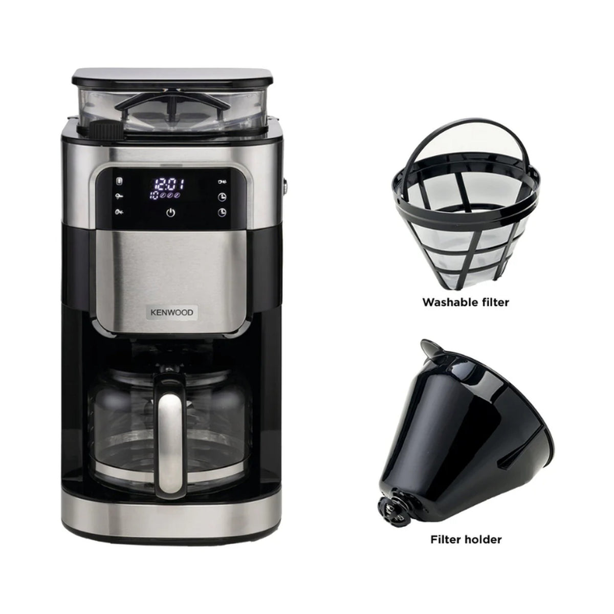 Kenwood Grind and Brew Drip Coffee Machine CMM40.000BM