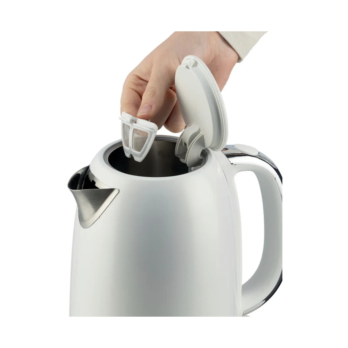 Kenwood Elementa Stainless Steel Electric Kettle - Matt White ZJM37.000WH